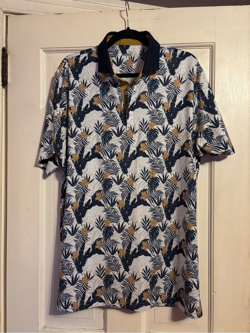 Puma Tropical Print Dri-fit Polo Shirt